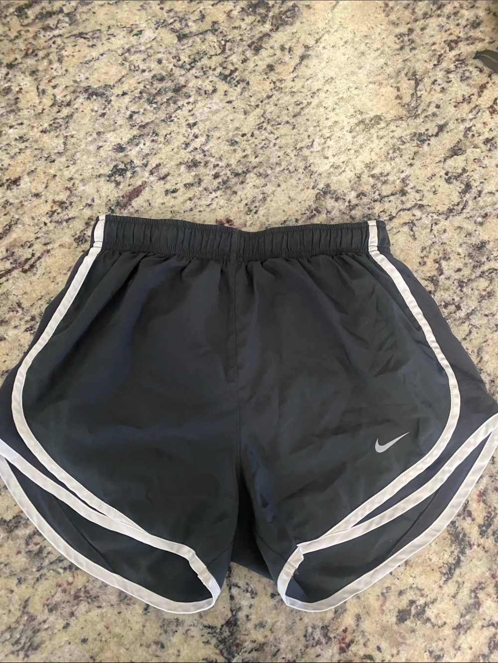 Nike Black Athletic Shorts with White Trim